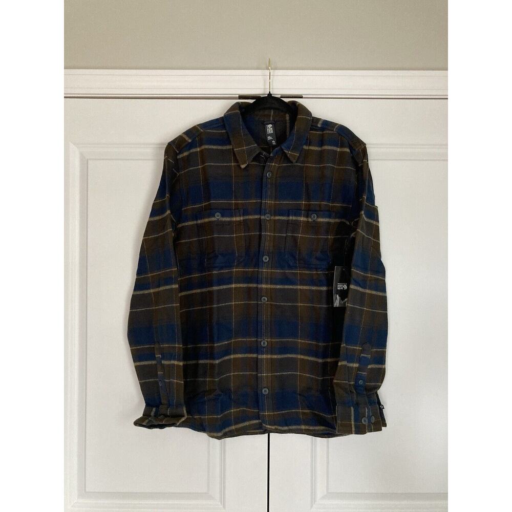 Mountain Hardwear Plusher Flannel Shirt Men Extra Large XL Long Sleeve Outdoors